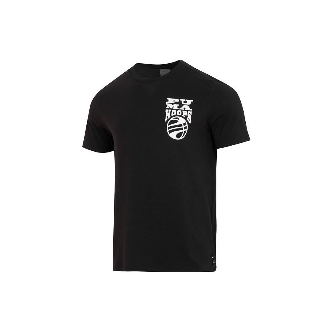 

Puma Round Neck Comfort Short Sleeve T-Shirt Men Tops Black 624828-03 L