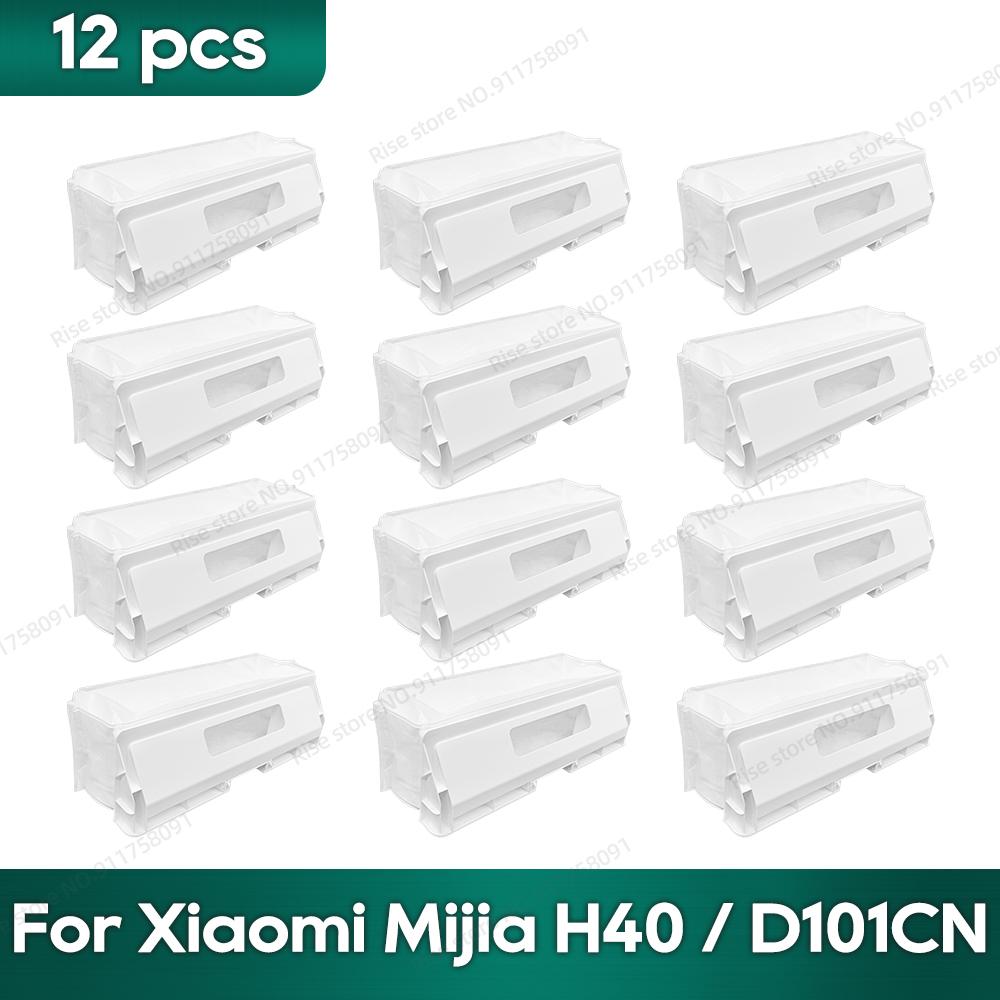 Compatible for Xiaomi Mijia H40 / D101CN Accessories Main Side Brush Hepa Filter Wipe Cloths Dust Bag Replacement Parts