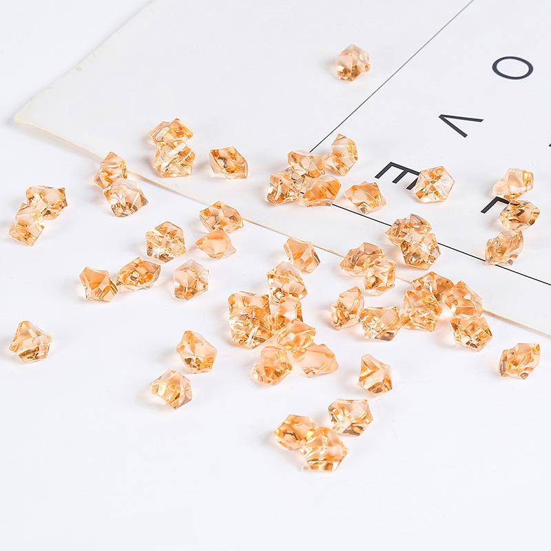 About 200Pcs Colorful Aquarium Acrylic Stones Crystal Decor Vase Filler Pebble Fish Tank Accessories DIY Decoration