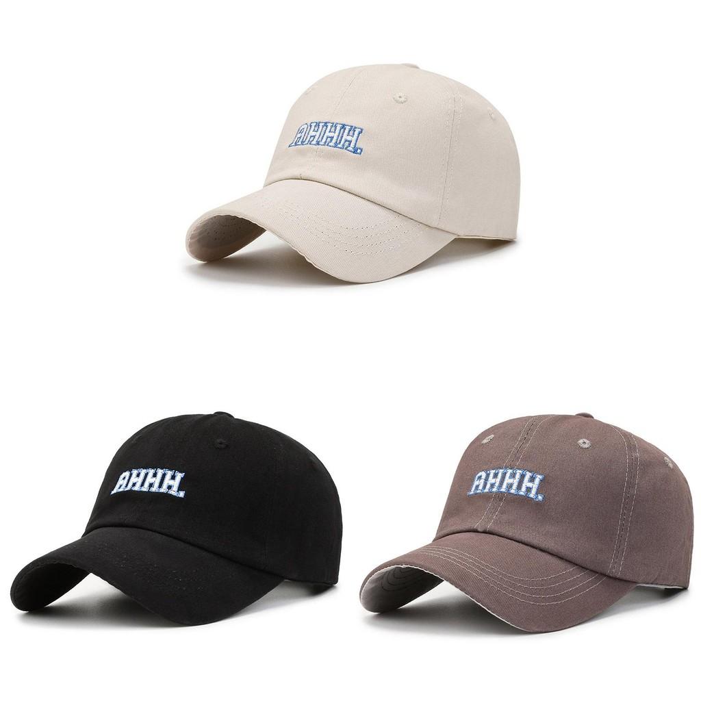 Letter Embroidery Ahhh Baseball Cap Cotton Hat Sun Protection Breathable Gift