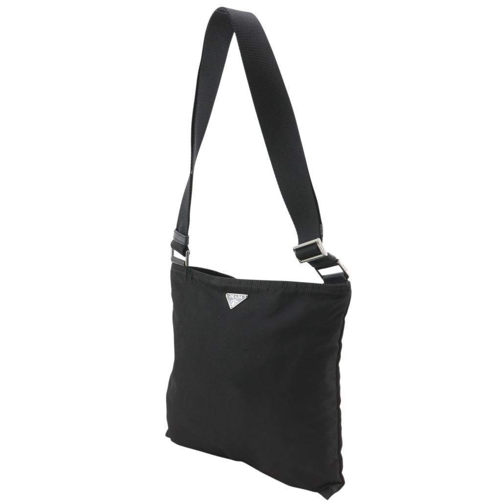 PRADA Shoulder Bag black Nylon Women Used