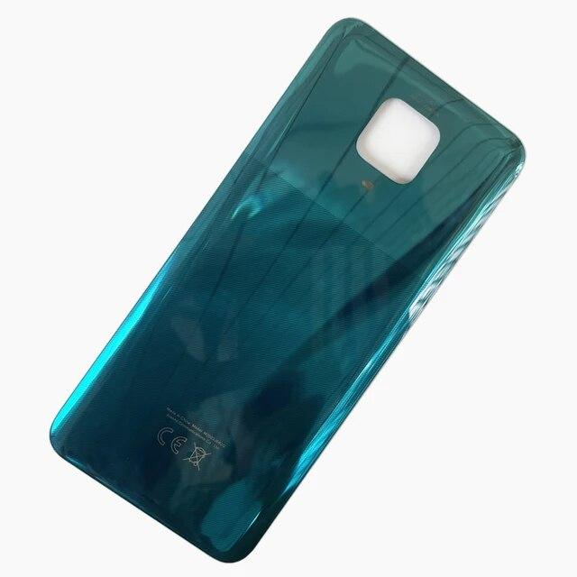 10 stücke Für Xiaomi Redmi Hinweis 9S Batterie Zurück Abdeckung Glas Panel Hinten Tür Hinweis 9 Pro Hinweis 10 Lite gehäuse Kamera Objektiv Ersetzen