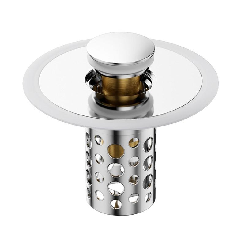 Practical Bathtubs Drain Stoppers And Drain Collector Bounces Designs Without Clog Filter Basket Accessory for Drain