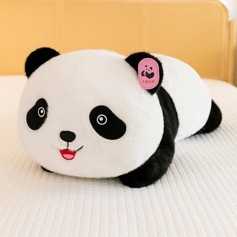 Cartoon Panda Stuffed Animal Short Plush Toy Lulls Children To Sleep As A Gift