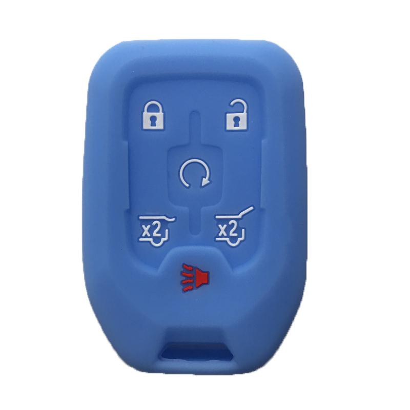 Silicone Key Case For GMC Terrain 2019 Canyon Remote Key Cover For Chevrolet Suburban Silverado 2500 Car Accessories 4/5/6Button
