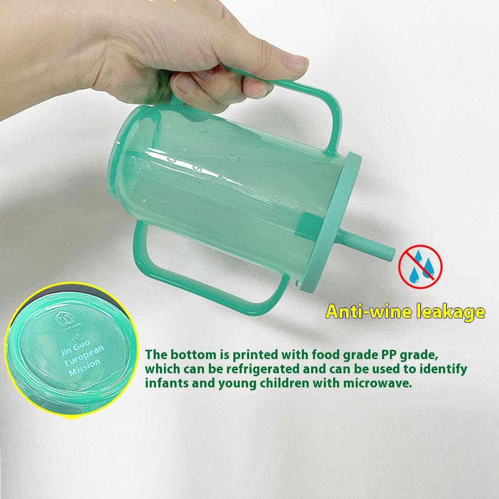 ABS Erwachsenen-Trinkbecher mit verlängertem Strohhalm für ältere Erwachsene Schnabeltassen für ältere Erwachsene auslaufsicher