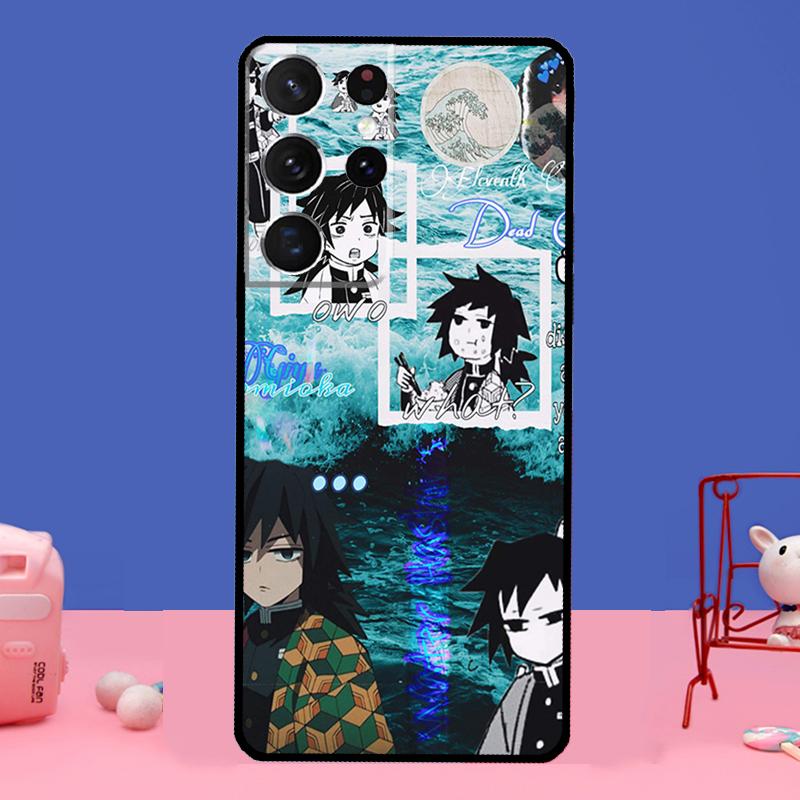 

Чехол Giyu Tomioka Demon Slayer Kimetsu no Yaiba для Samsung Galaxy S21 Ultra S20 FE S9 S10 S21 Plus Note 20 S22 Ultra с полным покрытием Note 20 Ultra