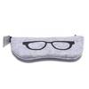 1pc Unisex Felt Glasses Bag Portable Glasses Storage Bag Travel Sunglasses Eyeglass Organizer Pencil Case Makeup Bag with Zipper