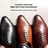 1-4 Pcs Quick Shoe Polish Leather Cleaner Brush Brightening Cleaning Double-sided Sponge Maintenance Colorless Shoes Wax