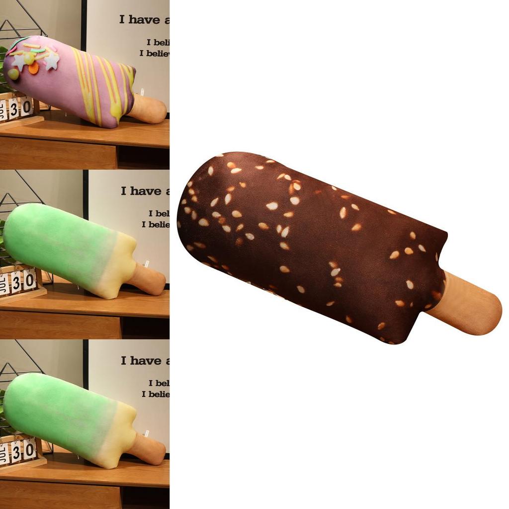 Cartoon Peach Ice Cream With Soft Short Plush For Kids Gift