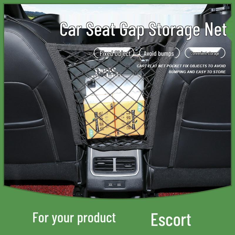 Three-Layer Car Seat Mesh Pocket Storage Net