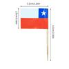 100Pcs Multicolor International Flag Toothpicks Cupcake Picks Cake Top Ornament For Desserts Display Festival Decoration