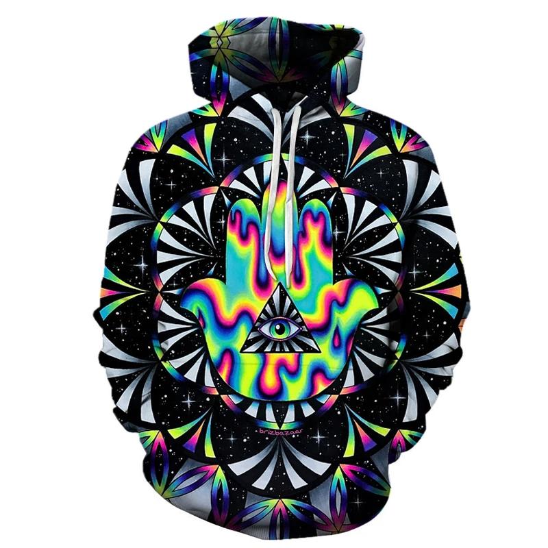 Geometric Men's Hoodies 3D Hoodies Sweatshirt Loose Casual Sportswear Spring Autumn Coat Street Clothing