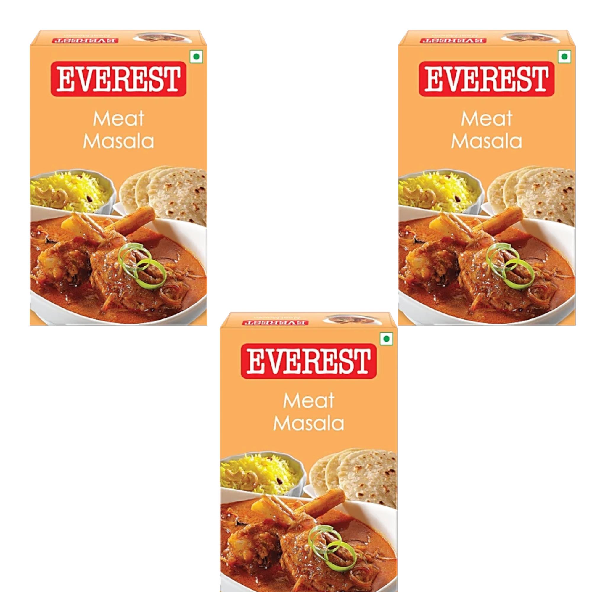 

EVEREST S Мясная Масала Смесь Специй 100 г x Упаковка из 3 штук Для Насыщенной Ароматной Готовки и Ароматных Мясных Блюд Рецепты на Каждый День