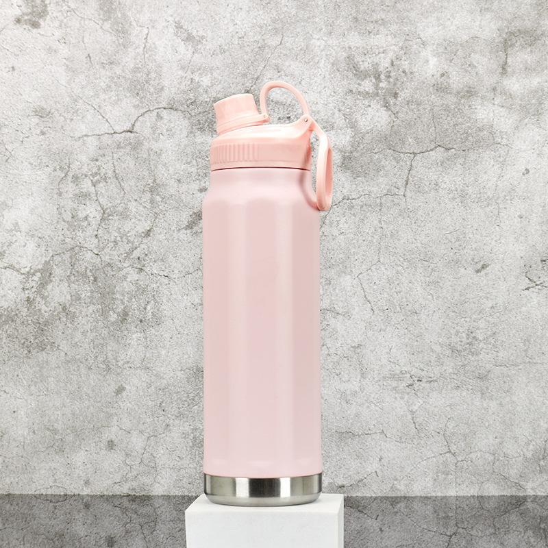 Oală spațială din oțel inoxidabil 304, vacuum portabil, capac portabil, oală pentru alpinism, bicicletă în aer liber, ceainic sport