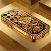 Golden vintage flowers phone case glass s26 ultra case s25 ultra case for Samsung Galaxy S26 S25 S24 S23 S22 FE Ultra Plus