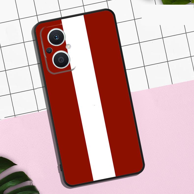 Latvia Flag Case For OPPO Reno 13F 12F 11F 8T 7 8 10 11 12 13 Pro OPPO Find X8 X6 Pro X3 X5 Lite Cover