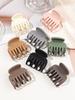 8Pcs Double Row Teeth Hair Clips Small Claw Clips for Thin Hair,1.7" Medium Matte Non-slip Short Hair Accessories for Women Girl