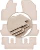 PREMIUM Beige Floor Mats For: Citroen C4 Grand Picasso 7 Seats 2006-2013