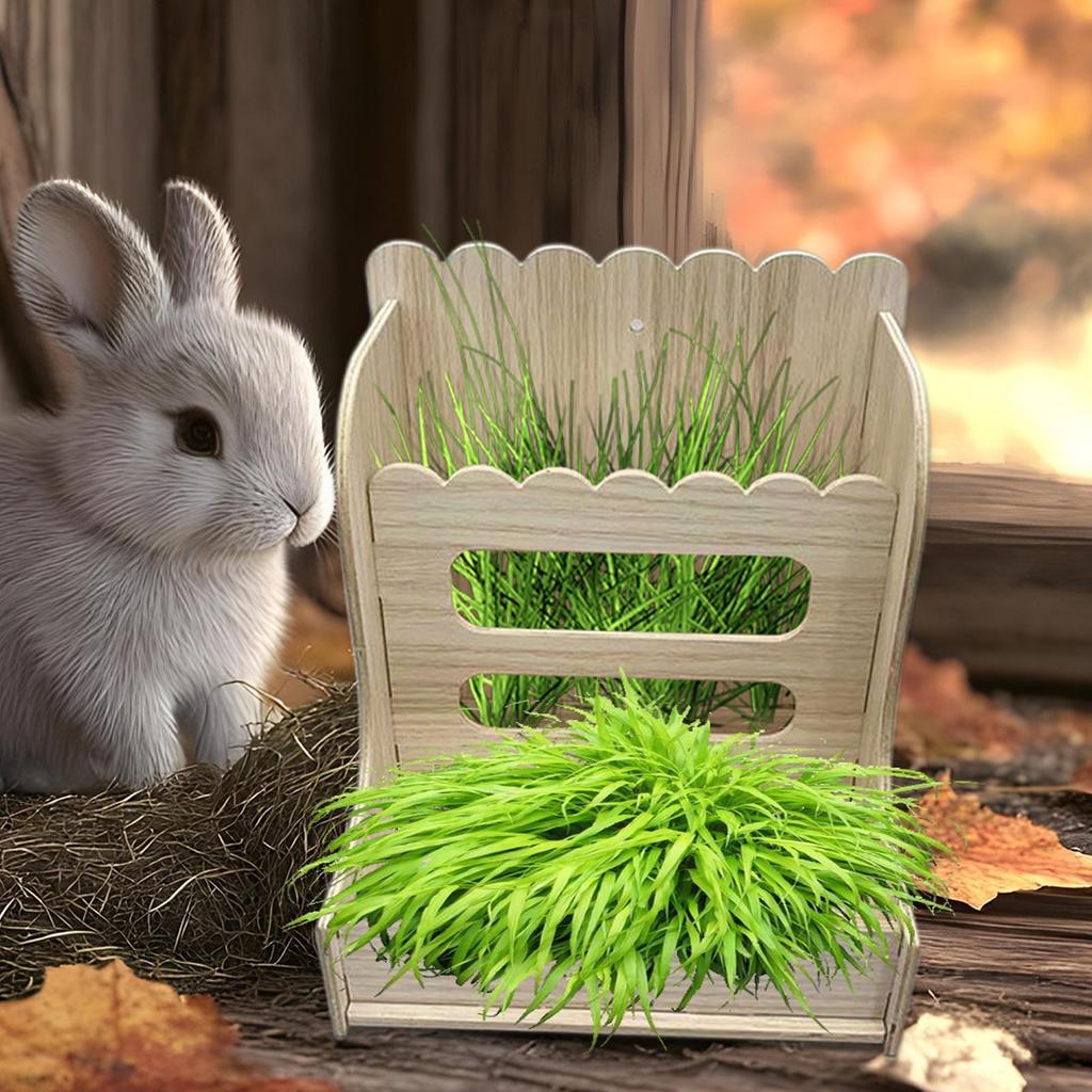 Hay Feeder Hamster Bunny Grass Holder Feeding Hay Manager Anti-Waste Grass Food Feeding Rack For Habitat Cage Enclosure Hutch