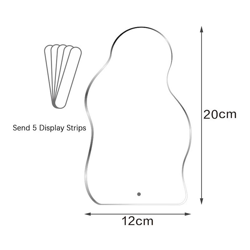 Nepravidelné akrylové nehtové umění Falešné tipy Displejová deska Police Displejový stojan Manikúra