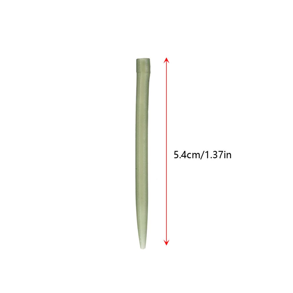 50pcs 54mm Anti Tangle Rubber Sleeves Connect with Fishing Hook Carp Coarse Fishing Accessories