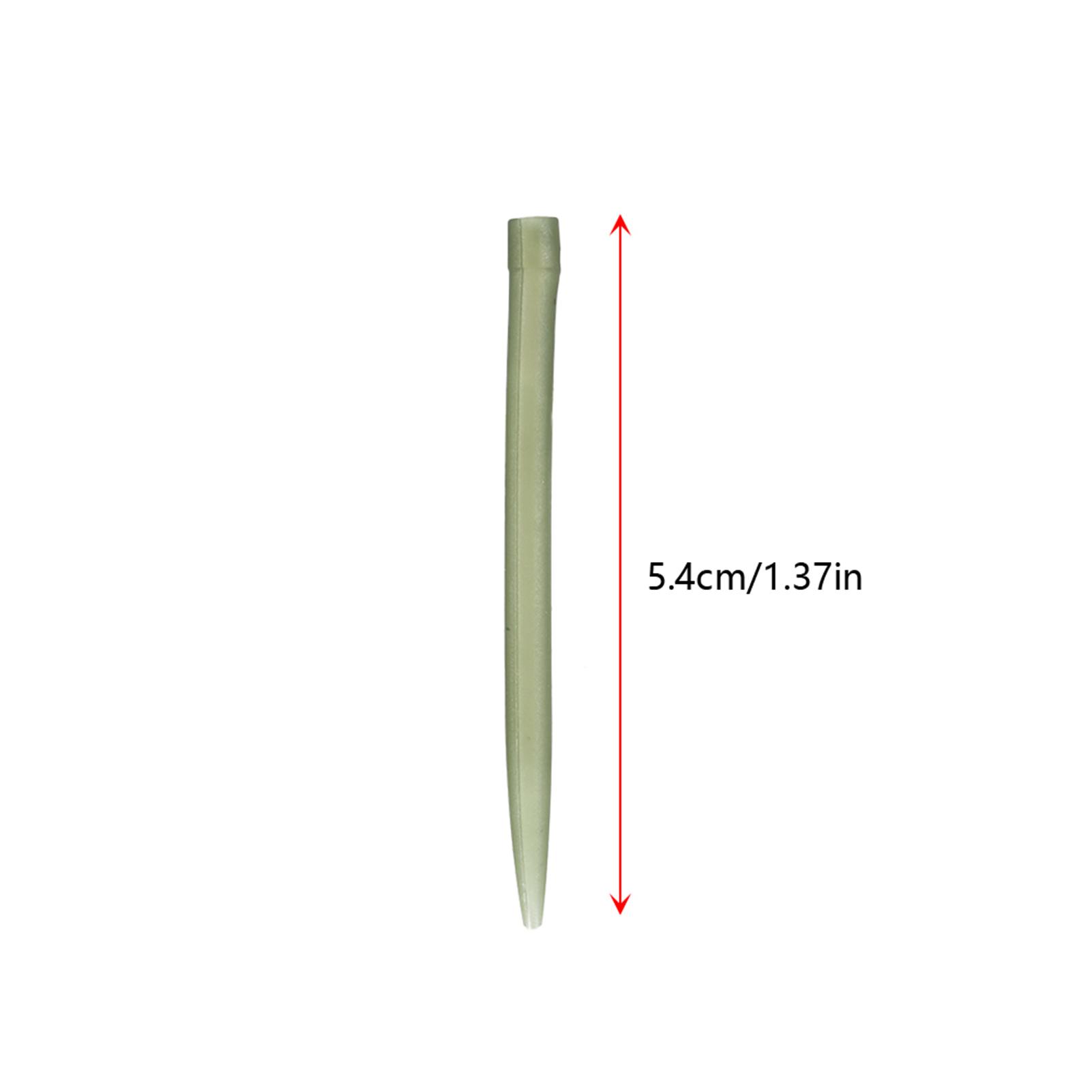 

50pcs 54mm Anti Tangle Rubber Sleeves Connect with Fishing Hook Carp Coarse Fishing Accessories Green