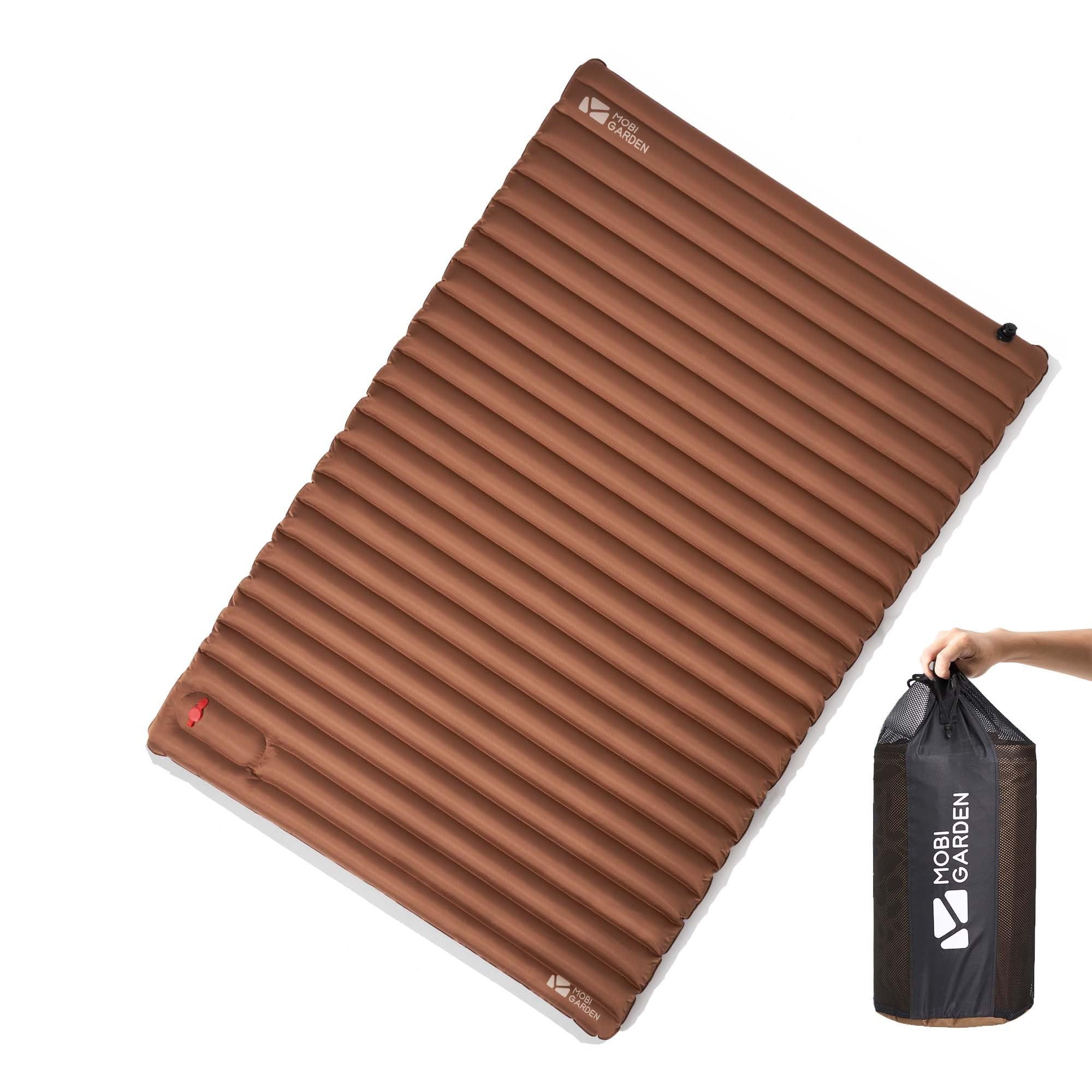 

MOBI GARDEN Air Double Надувается в Кемпинг Кемпинг 240T Истирание Влага Легко Легкая Сумка для хранения Матрас для предотвращения катастроф, Ножной,