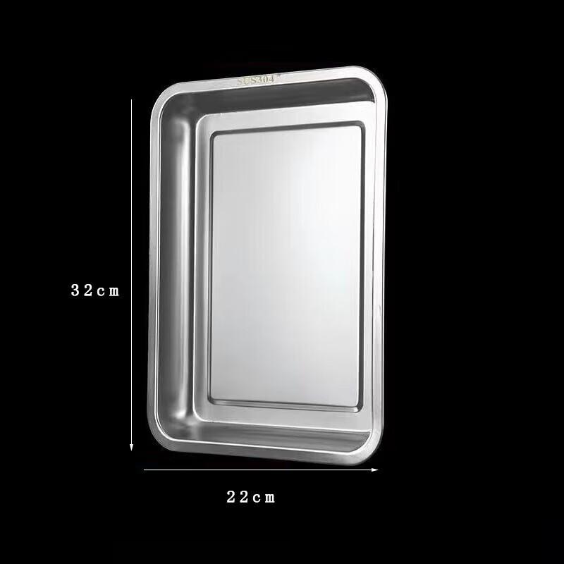 Xiyao 304 Edelstahl Rechteckiges Serviertablett