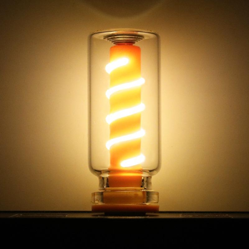 1Pcs LED Spiral Filament Light Dimming USB Touch Control Led Night Light Daily Lighting Bulb Atmosphere Lamp