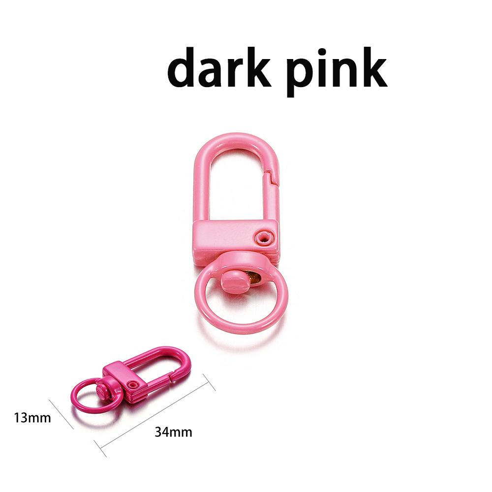 10pcs/lot 12*33mm Dog Buckle Zinc Alloy Bag Hook Buckle Key Ring Connectors For DIY Jewelry Making Supplies