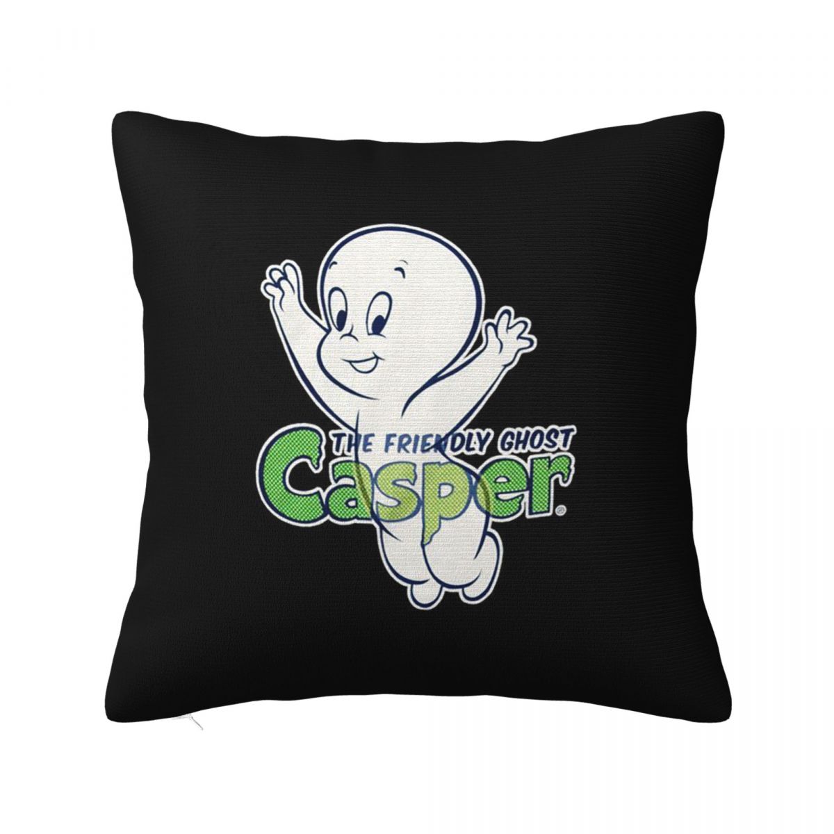 

Casper The Friendly Ghost 90s Square Pillowcase Cushion Cover Pillow Case Throw Pillow Cover for Home Sofa Living Room 12x12Inch