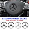 1ks 52mm 57mm Znak na volant auta Samolepka pro Mercedes Benz W204 W205 W212 W213 W221 W177 W246 GLA GLC CLA Třída A