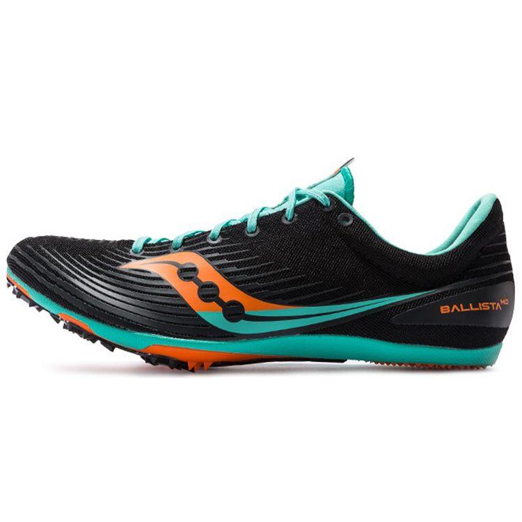 Saucony Ballista MD Low Top Running Shoes Men sneaker Black Green S29071-26