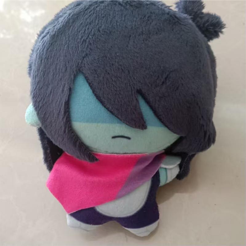 Game Deltarune Kris Cosplay Keychain Cute Character Plush Stuffed Cotton Doll Backpack Pendant Keyring Decoration 10CM
