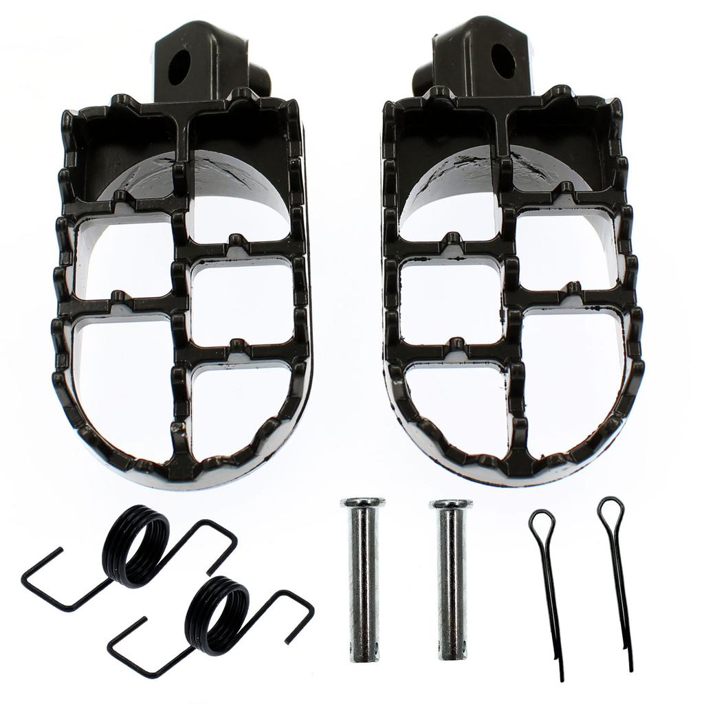 Foot Pegs Rest Footpegs Yamaha PW50 PW80 BW80 DT50 RT100 RT180 T225S TT225T TTR110 TTR50E TTR90 XT250 XT350 XT600 YZ125 YZ250