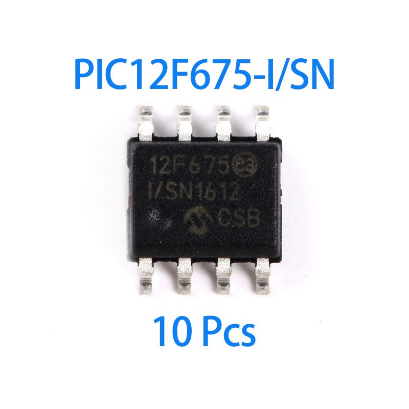 1~100Pcs PIC12F675-I/SN Sop8 Package 8 Bit Flash Memory Pic Microcontroller Integrated Circuit Chip For Electronic Diy Circuit