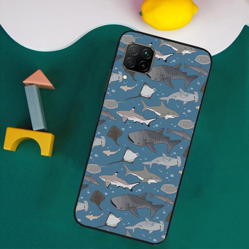 Whale Sharks Fish For Huawei Nova Y73 Y72 Y70 Y90 Y60 Y61 Y91 12s 12i 11i 8i 9 10 SE P40 Lite P30 P60 Pro Case