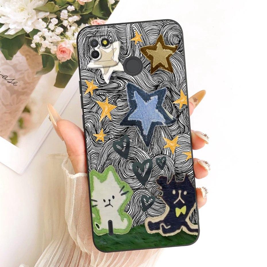 Cute Printed Phone Case For Tecno Pop 4 Air / Pop 4 LTE Soft Silicone Shockproof Cases For Tecno Pop4 Lte 4Air Covers Bumpers
