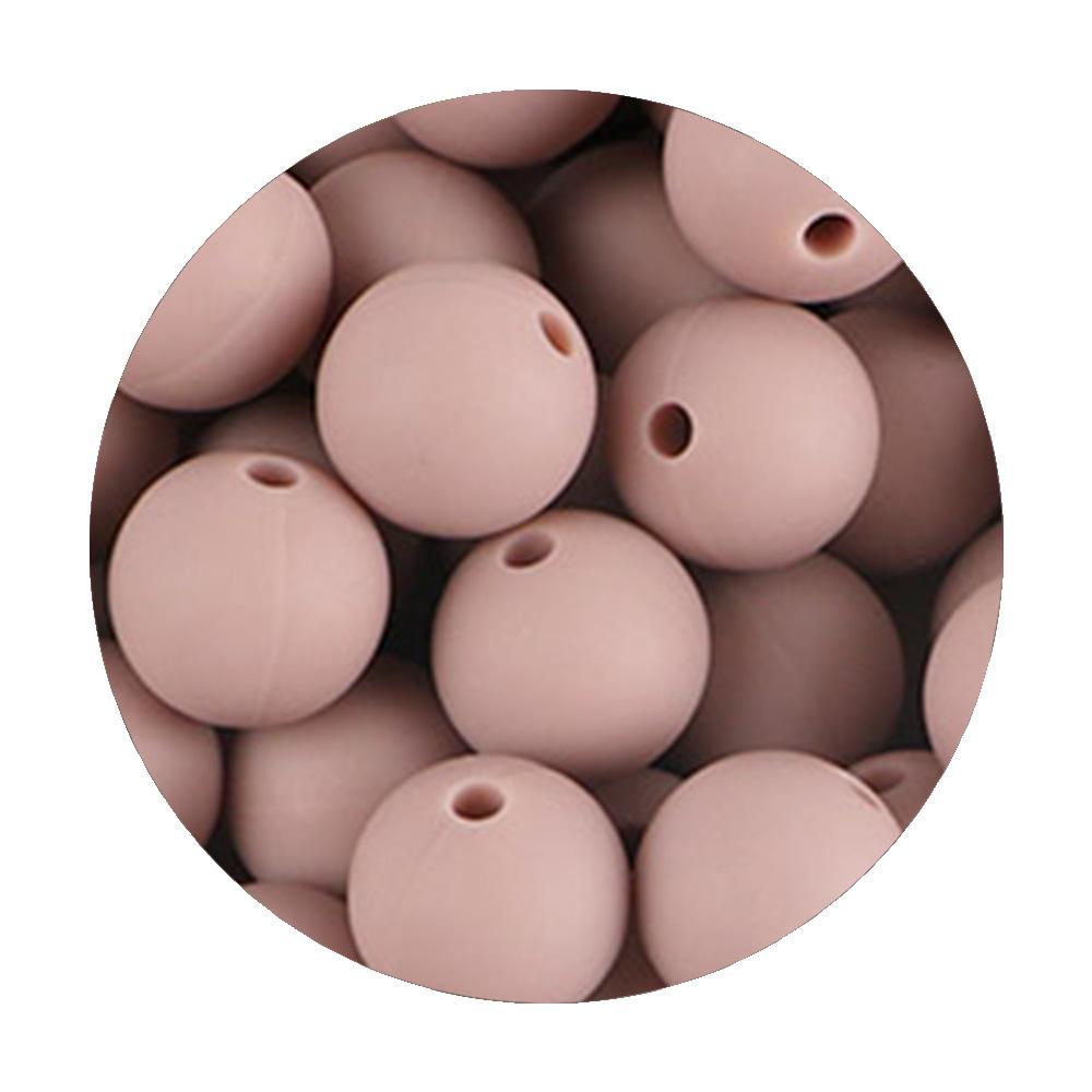 50Pcs/lot 9/12/15mm Loose Beads Silicone Round Beads Pearl Beads Food Grade For Jewelry Making DIY Handmade Accessories