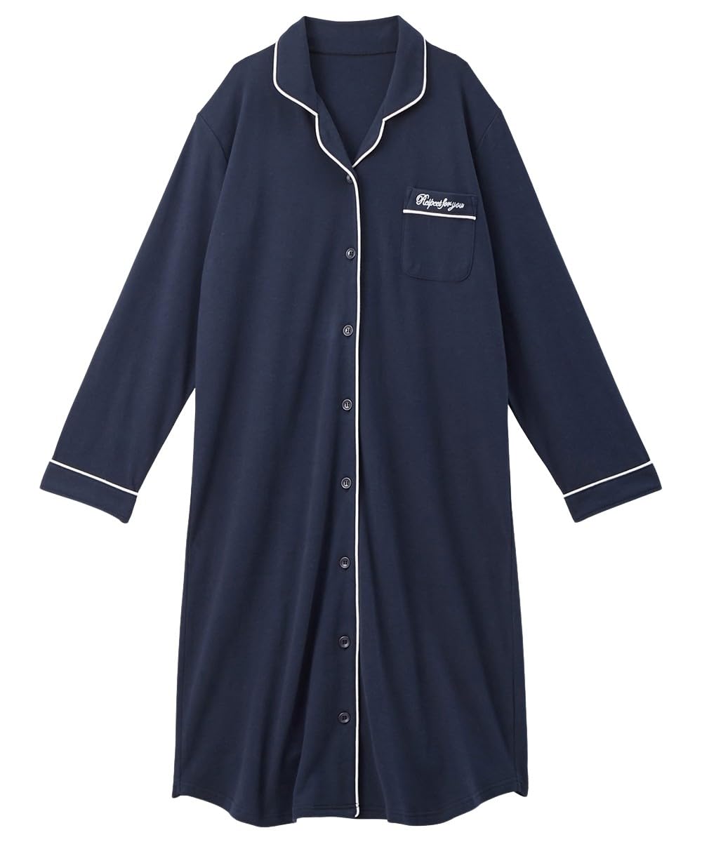 

Nissen Хлопковая Мягкая Гладкая Домашняя Рубашка Размер 4L Женская 100% Платье, Темно-синий,