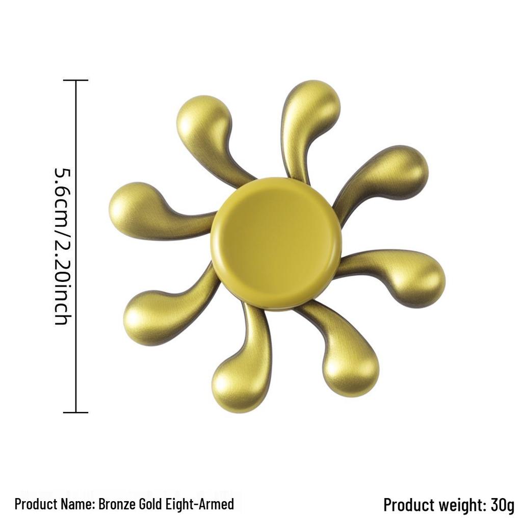 Ancient Bronze Zinc Alloy Cross Fingertip Spinner - EDC Decompression Toy  