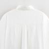 2025 Spring Women's European & American Style Simple White Silky Sun Protection Long Sleeve Shirt
