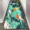 3D Goldfish Pond Long-Term Carpet Anti-Slip and Wear-Resistant Entrance Corridor Floor Mat Bedroom Carpet Home Decoration
