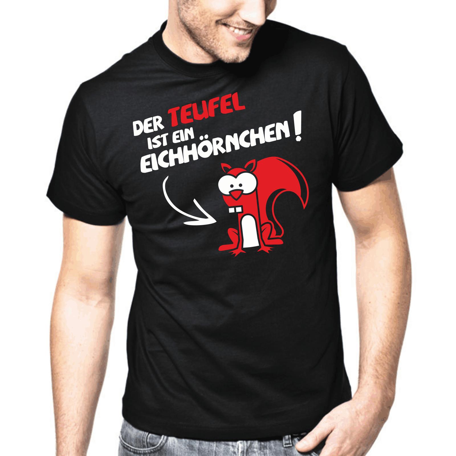 The Devil Is A Squirrel Sayings Gift Funny Fun Comedy Fun T-Shirt Mens Womens Tees Top S