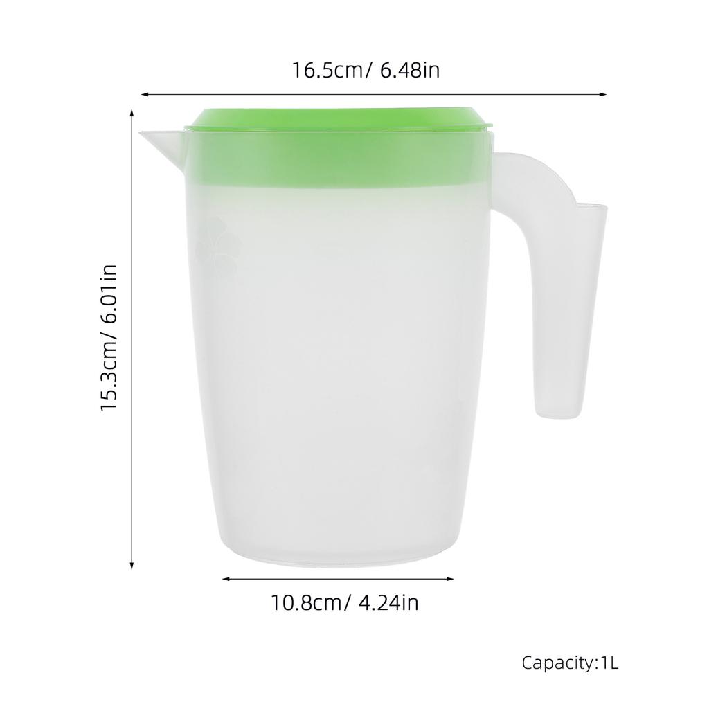 Large Capacity Plastic Water Pitcher Refrigerator Drink Jug For Juice Tea Ice Beverage Home Office Outdoor Use