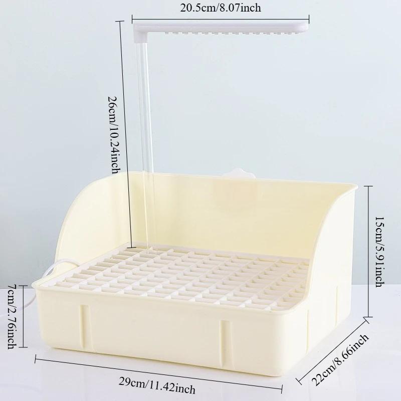 Bacinella da bagno elettrica per uccelli bacino per la pioggia acqua circolante automatica per cocorite calopsitte e conuri del sole