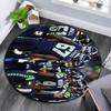 Seattle Seahawks Players pattern round rug,Carpet Rug for Living Room Bedroom Playroom ,Non-slip Floor Mat,Holiday Gifts and Birthday Gifts.