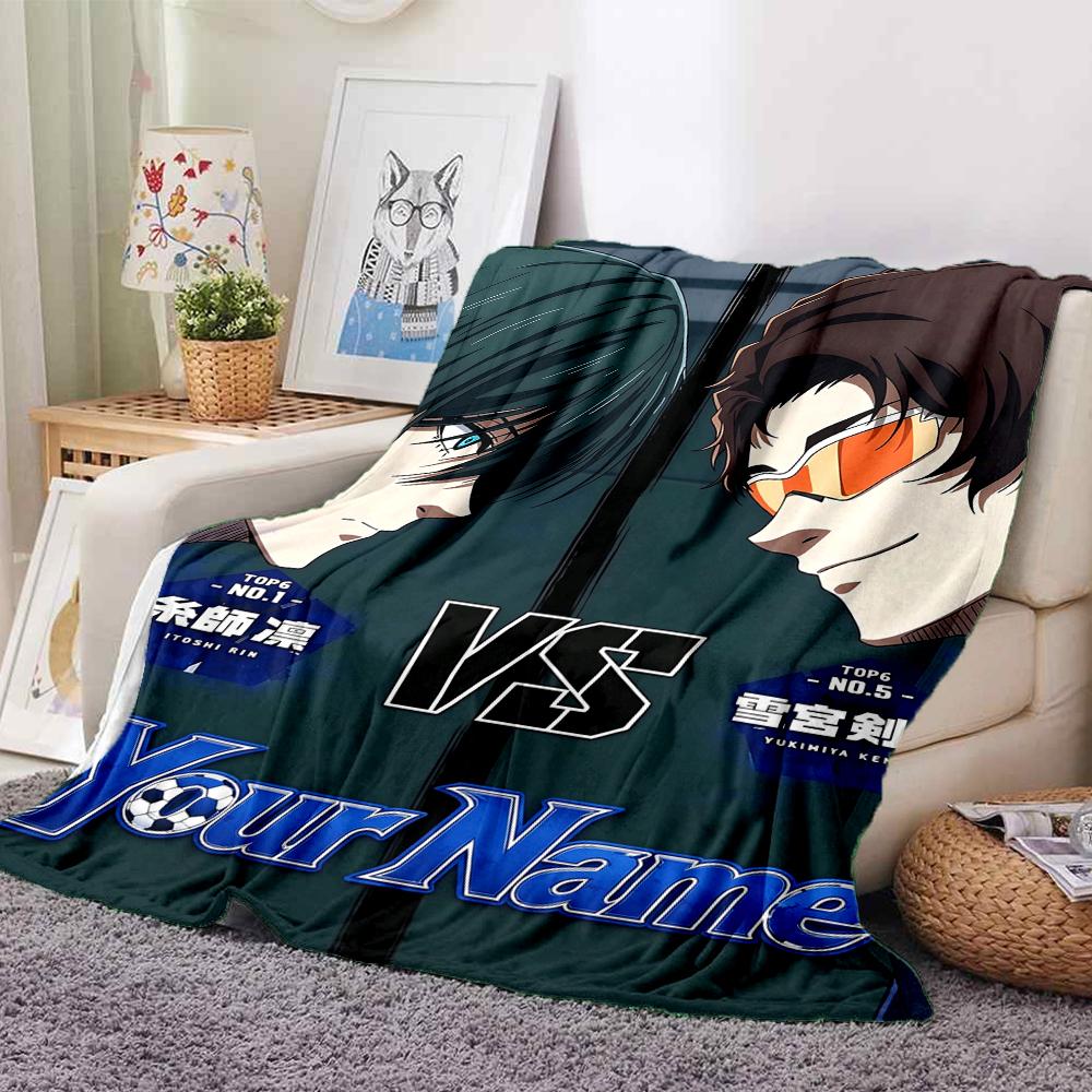 Custom 1Pc Anime Rivalry Showdown Fleece Flannel Blanket Soft Warm Cozy Office Throw For Bedroom Couch Travel Birthday Xmas Gift