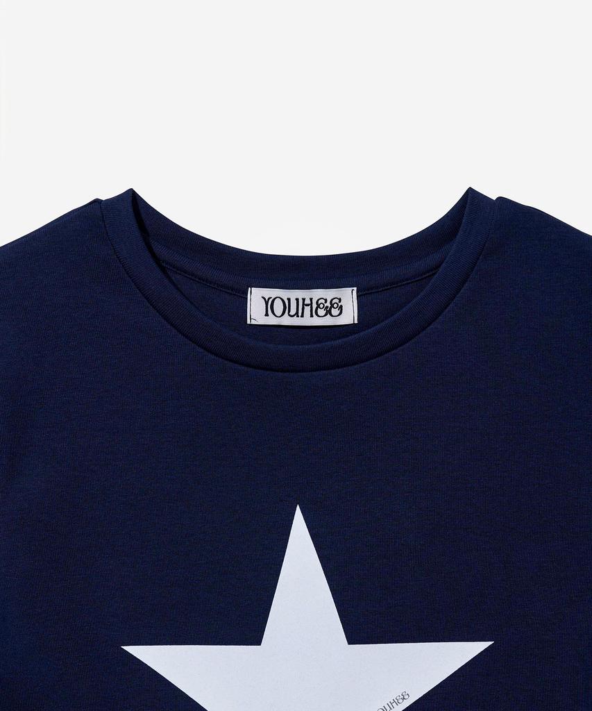YOUHEE Star Point T-Shirts_Navy